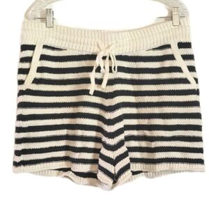 Madewell BRYANT Knit Sweater Shorts Breton Stripe Nautical Beach Coastal Cowgirl